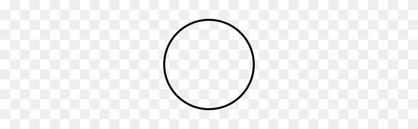 200x200 Circle Icons Noun Project - Thin Circle PNG