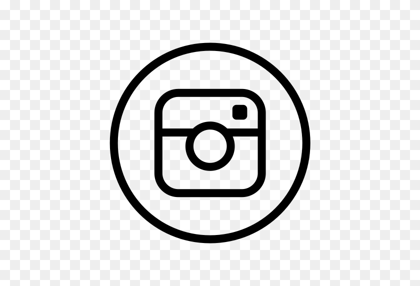 512x512 Circle, Instagram, Media, Network, Social Icon - White Instagram Logo PNG