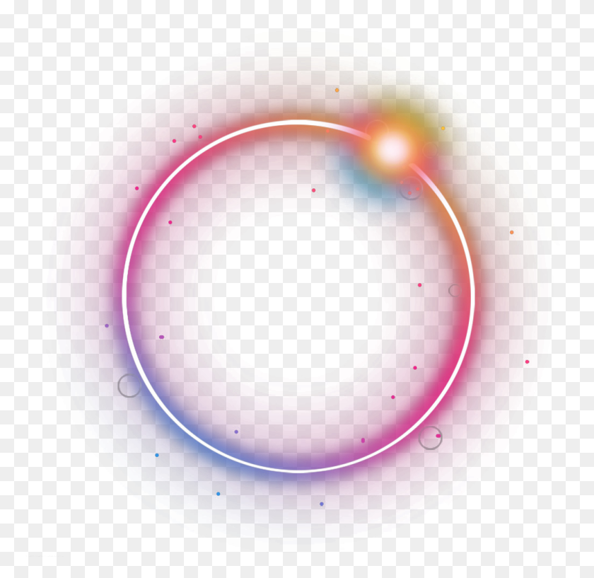 1024x994 Circle Light Effect Png - Glowing Circle PNG