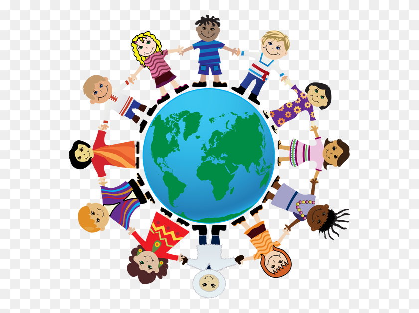 563x568 Circle Of Friends Clipart Clip Art Images - Multicultural Kids Clipart