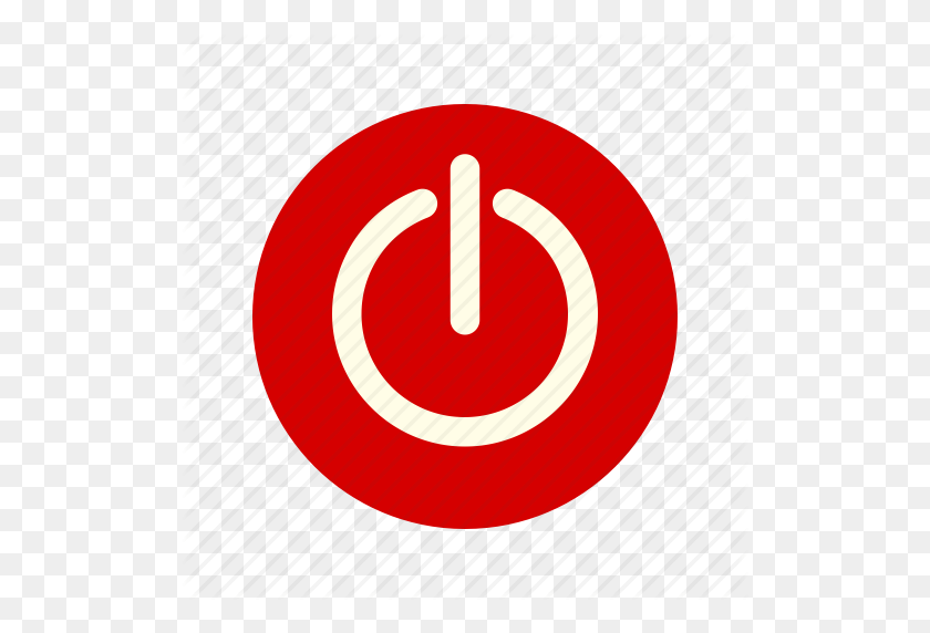 512x512 Circle, Off, Power, Power Button, Power Off, Start, Switch Icon - Power Button PNG