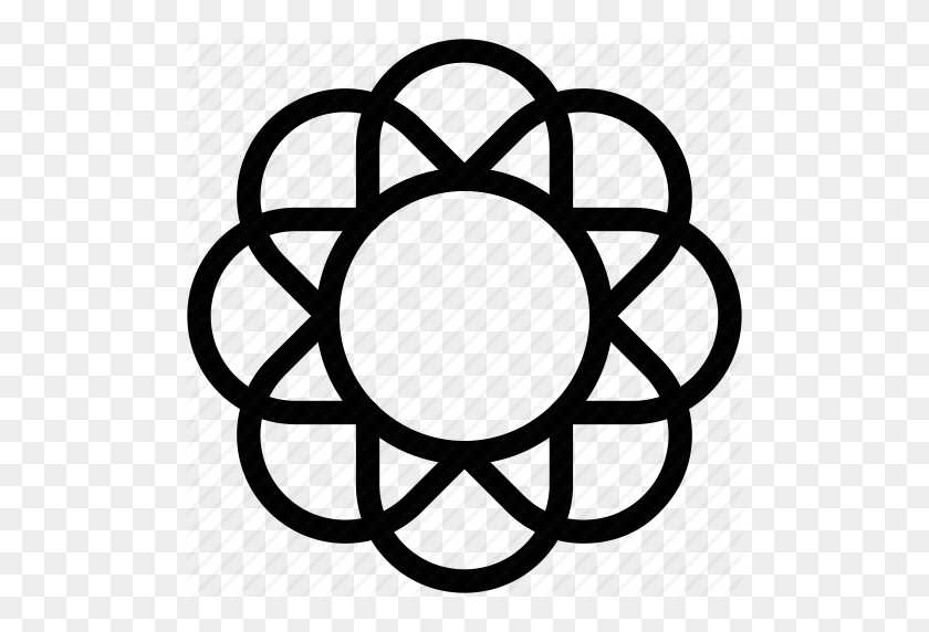 512x512 Circle Pattern, Creative, Design, Filigree, Flower, Round, Shape Icon - Circle Pattern PNG