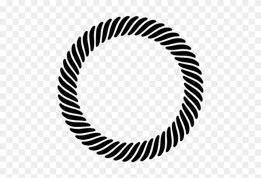 512x512 Circle Twisted Rope Frame - Rope Circle PNG