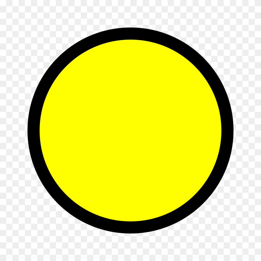 1024x1024 Circle Yellow - Yellow Circle PNG