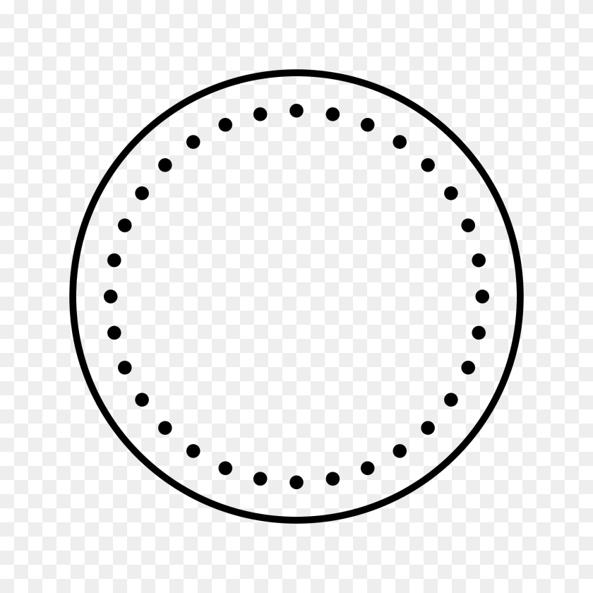 1600x1600 Circled - Thin Circle PNG