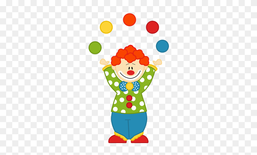 286x448 Circo - Circus Clown Clipart