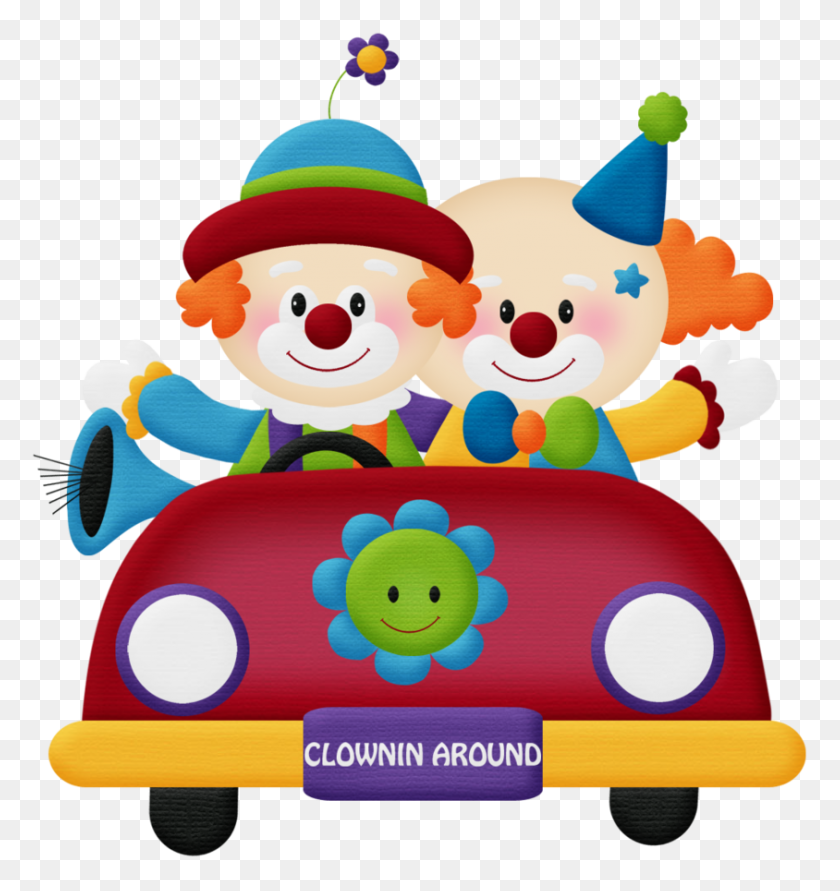 844x900 Circo - Clown PNG
