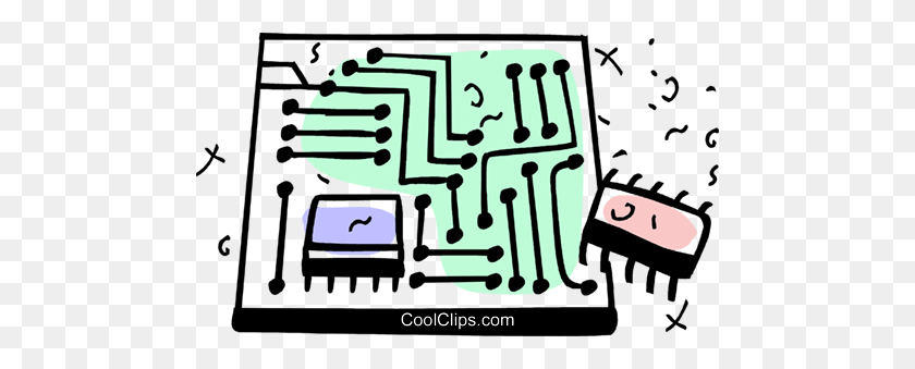 480x279 Circuit Boards Royalty Free Vector Clip Art Illustration - Circuit Clipart