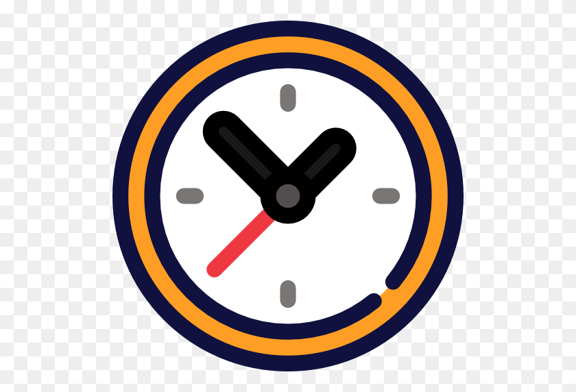 512x512 Reloj Circular - Icono De Tiempo Png