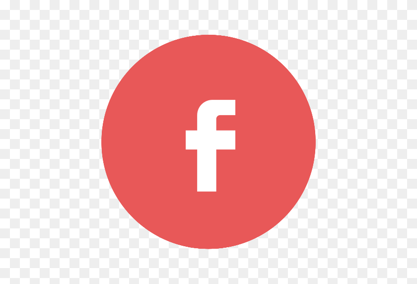 512x512 Циркуляр, Facebook, Facebook, Современный, Красный Значок - Красный Круг Png