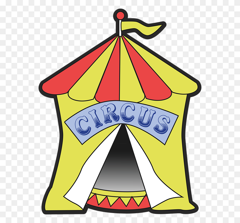 570x720 Circus Clipart Entrance - Concession Stand Clipart