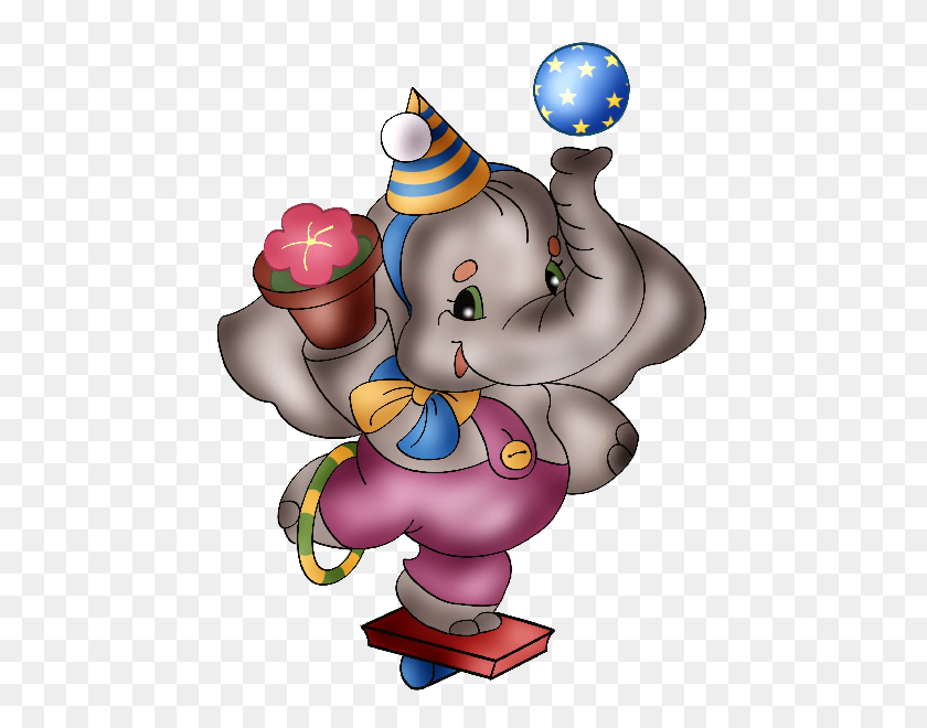 600x600 Circus Elephant Cartoon Clip Art Images All Images Of Elephants - Clipart Watercolor Baby Elephant