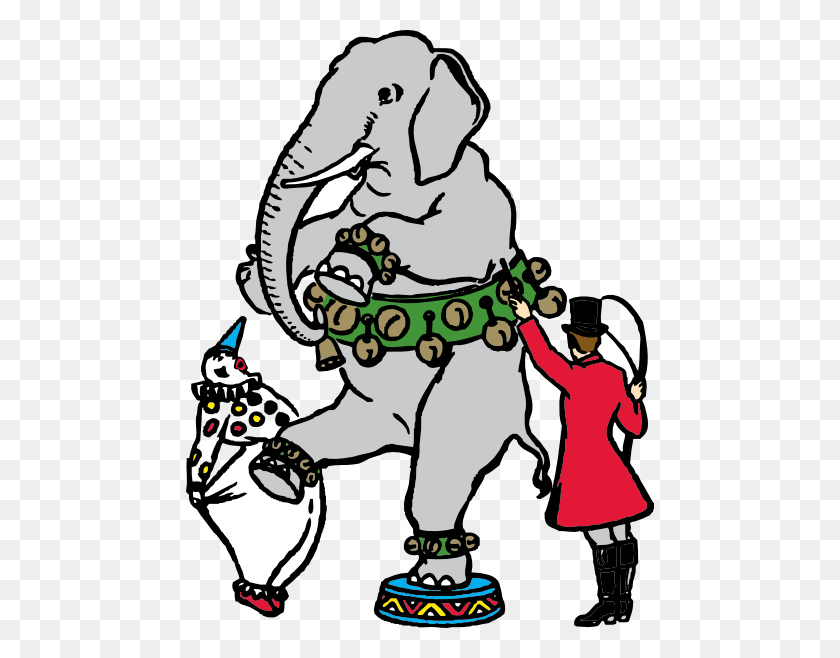 468x598 Circus Elephant Clip Art - Circus Elephant Clipart
