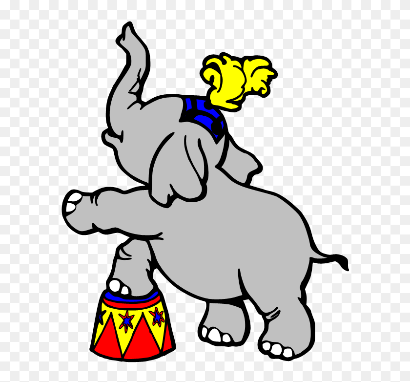 611x722 Circus Elephant Clipart - Elephant Trunk Up Clipart