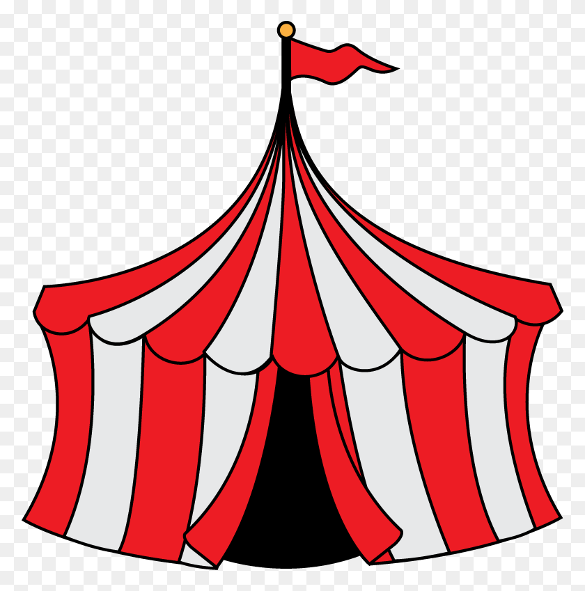 778x789 Circus Tent Clip Art - Camping Tent Clipart Black And White