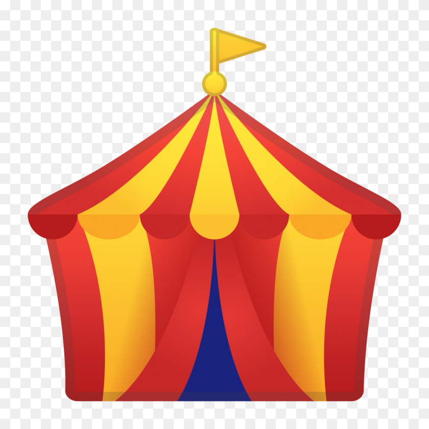 1024x1024 Значок Цирковой Палатки Ното Смайлики Путешествовать Набор Иконок Google - Цирк Png