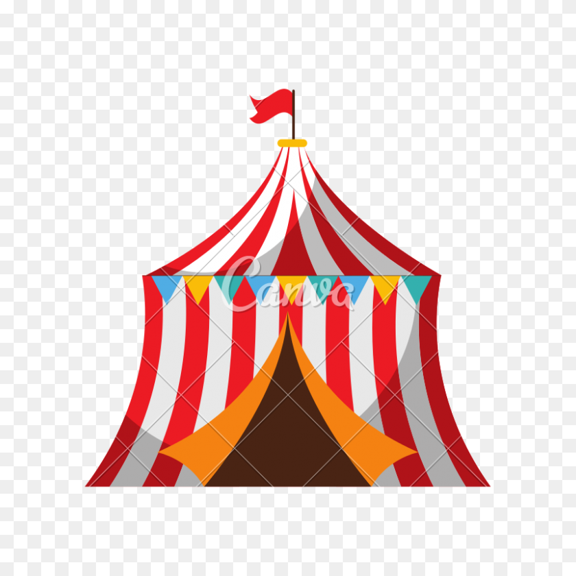 800x800 Circus Tent Isolated Icon - Circus Tent PNG