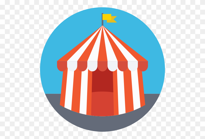 512x512 Circus Tent Png Icon - Circus PNG