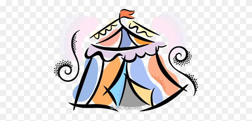 480x344 Цирковой Шатер Роялти Бесплатно Векторные Иллюстрации - Палатка Клипарт Бесплатно