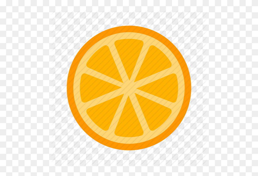 512x512 Citrus, Fruit, Grapefruit, Juice, Lemon, Orange, Slice Icon - Lemon Slice PNG