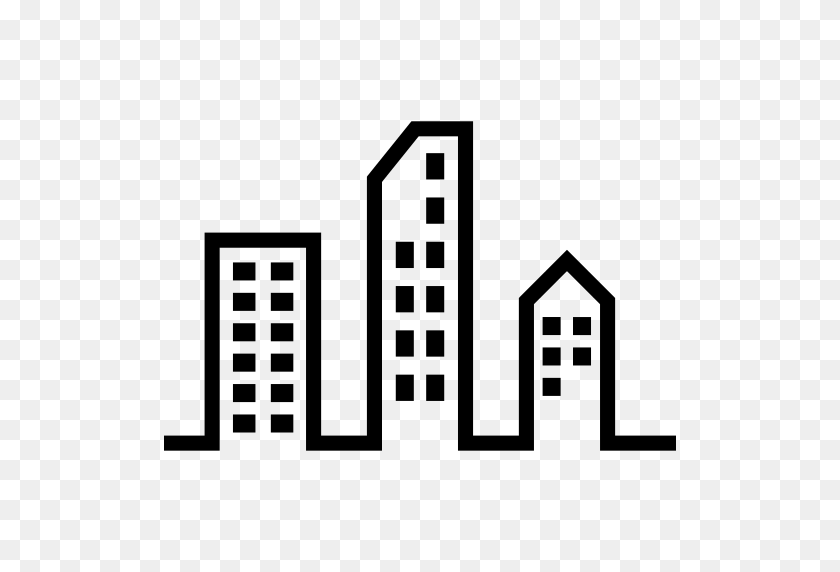 512x512 City Buildings Png Icon - City Buildings PNG