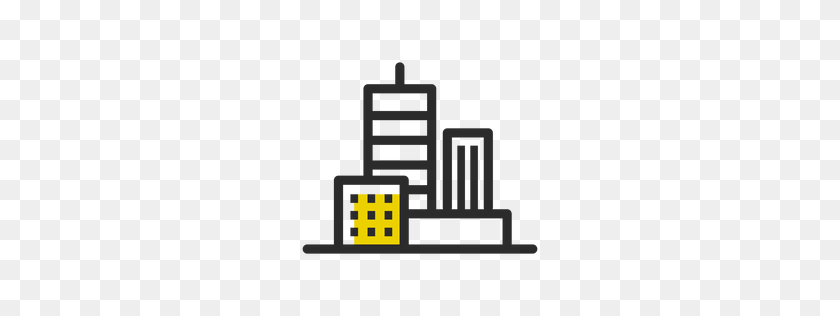 256x256 City Buildings Poster - Houston Skyline Outline PNG