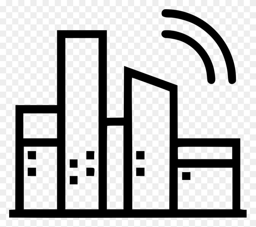 981x860 City Buildings Signal Wireless Png Icon Free Download - City Buildings PNG