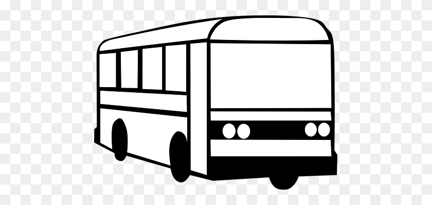 473x340 City Bus Png Black And White Transparent City Bus Black And White - City Bus Clipart