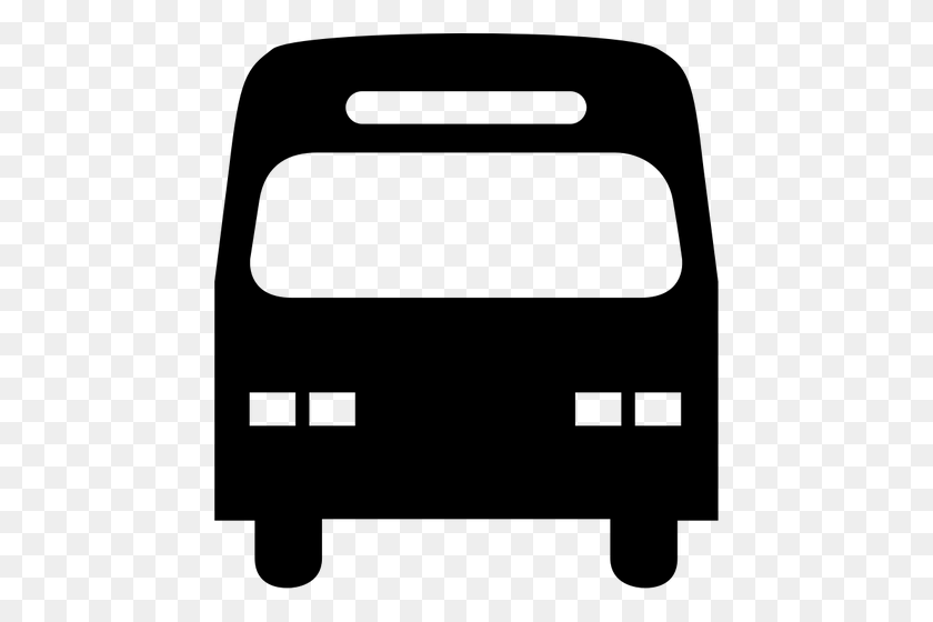 City Bus Silhouette Image - Bus Clipart Black And White
