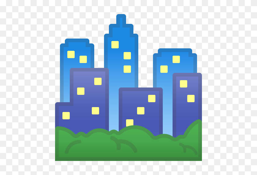 512x512 Cityscape Icon Noto Emoji Travel Places Iconset Google - Cityscape PNG