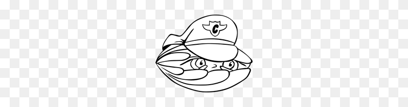 200x160 Clam Security Guard Png, Clip Art For Web - Clam Clipart Black And White