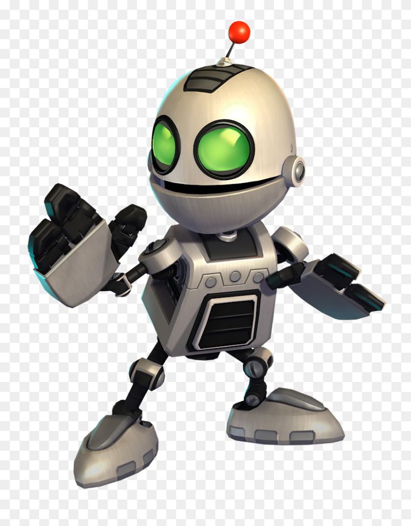 800x1041 Clank Adorable Mechanics Ratchet, Robot And Games - Ratchet And Clank PNG
