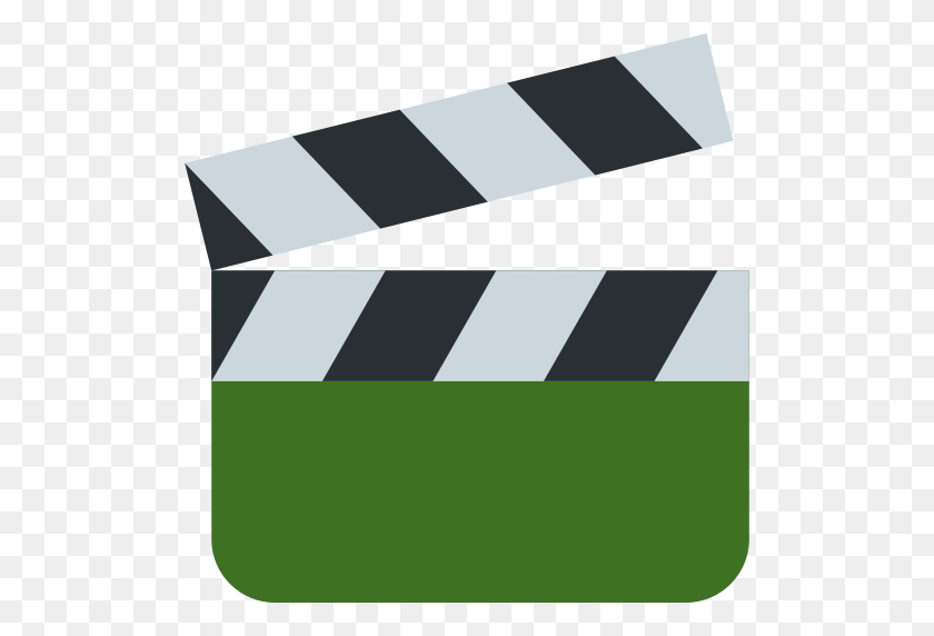 512x512 Clapper Board Emoji - Movie Clapper Clipart