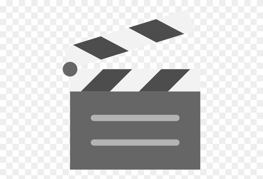 512x512 Clapper, Movie, Entertainment, Cinema, Clapboard, Film - Clapperboard PNG