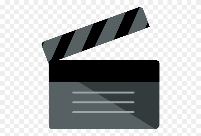 512x512 Clapper, Movie, Entertainment, Cinema, Clapboard, Film - Movie Clapboard Clipart