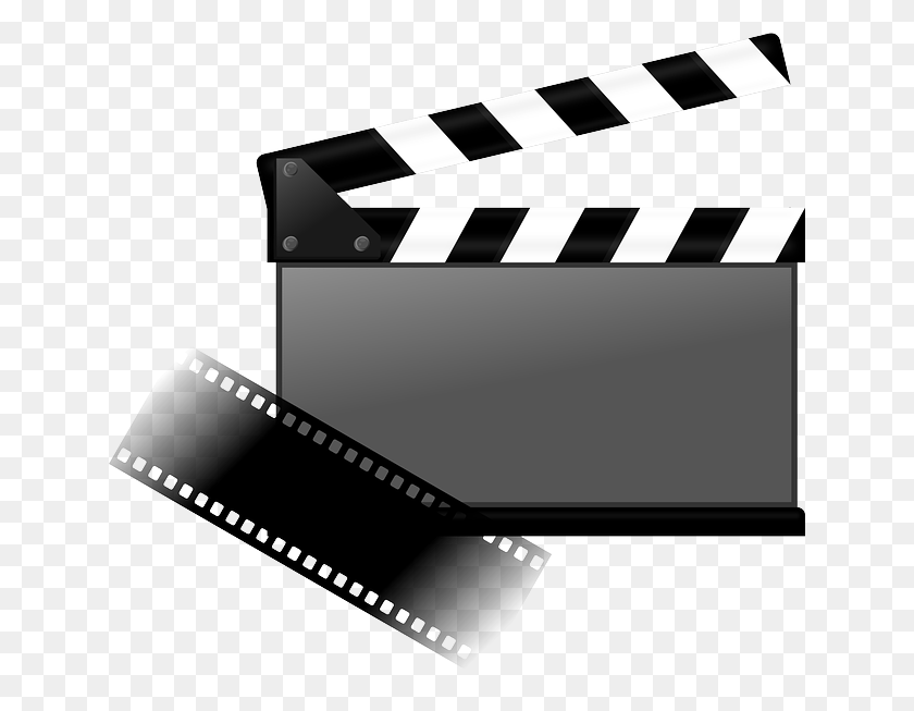 640x593 Clapperboard Clipart Movie Logo - Movie Star Clipart