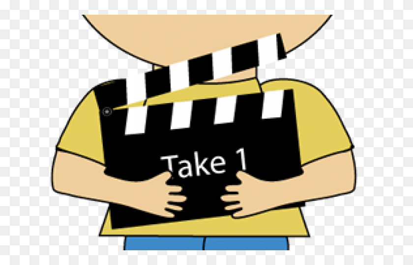 640x480 Clapperboard Clipart Movie Theater - Movie Theater Clipart