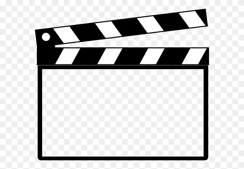 600x524 Clapperboard Group With Items - Movie Clapboard Clipart