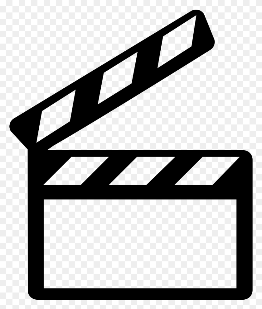 820x981 Clapperboard Png Icon Free Download - Clapperboard PNG