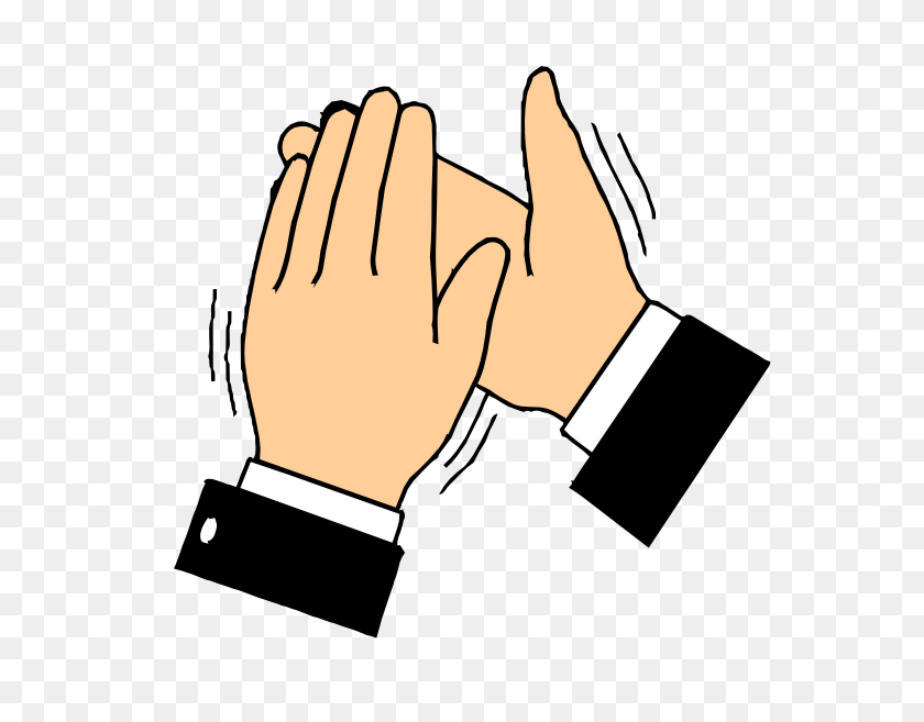 570x597 Clapping Hands Clip Art - Shake Hands Clipart