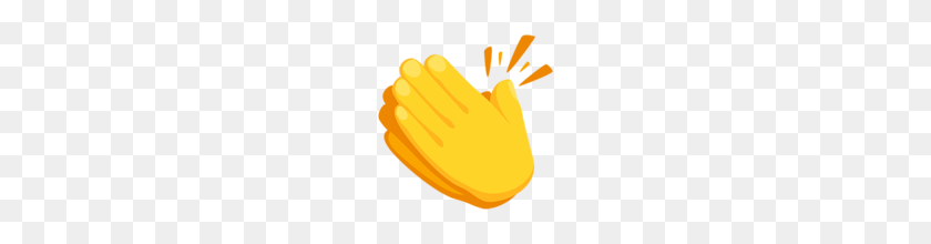 160x160 Clapping Hands Emoji On Messenger - Clap Emoji PNG