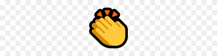 160x160 Clapping Hands Emoji On Microsoft Windows Anniversary Update - Clap Emoji PNG