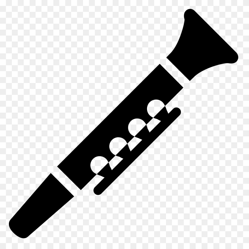 1600x1600 Clarinet Filled Icon - Clarinet PNG