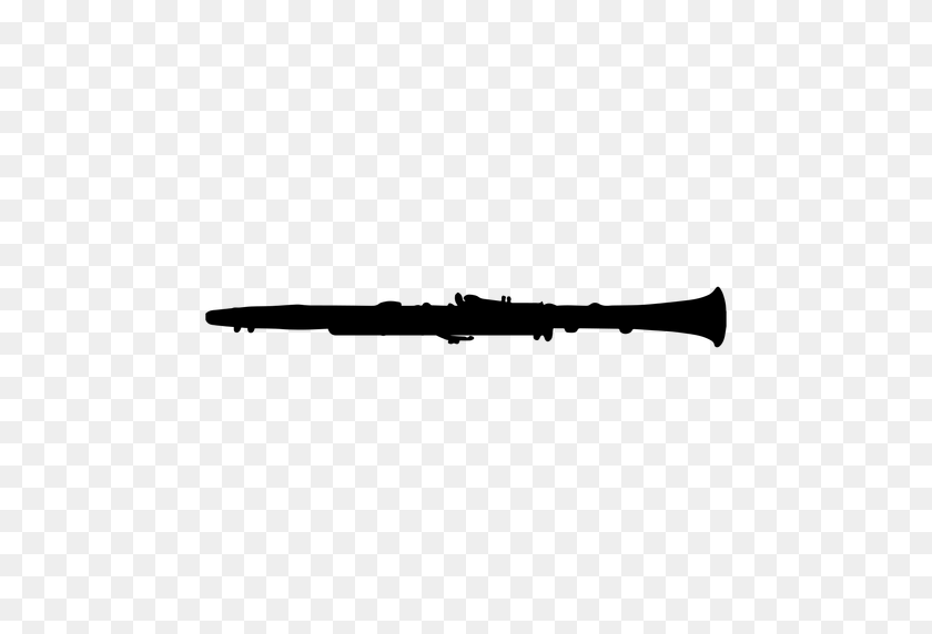 512x512 Clarinet Musical Instrument Silhouette - Clarinet PNG