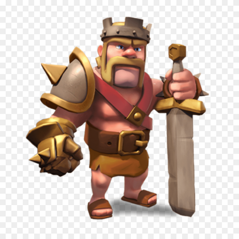 1000x1000 Clash Of Clans Barbarian King Transparent Png - Clash Of Clans PNG