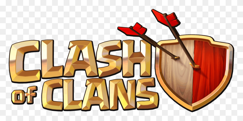 2027x931 Clash Of Clans Logo Transparent Png - Clash Of Clans PNG