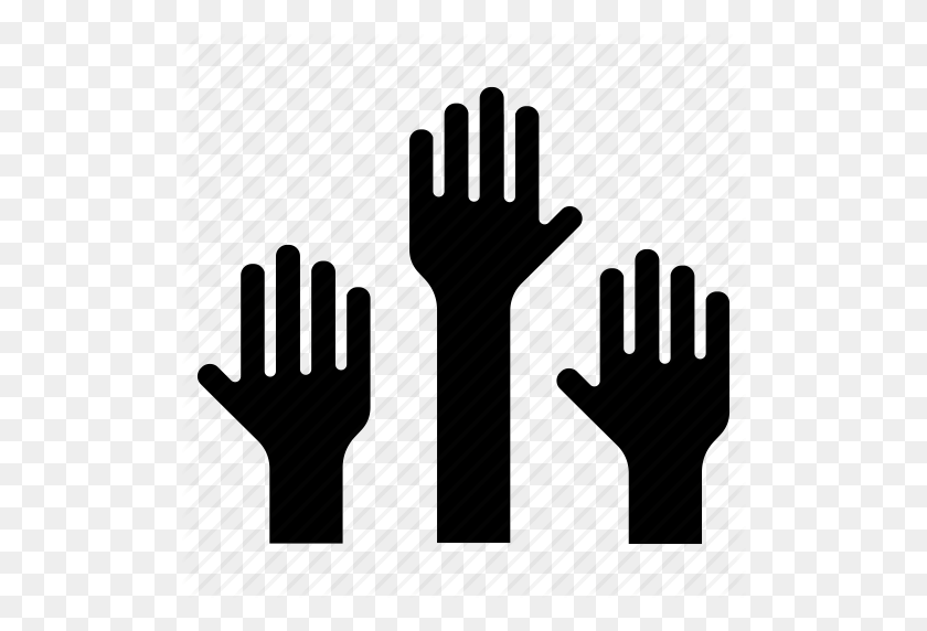512x512 Class, Education, Group Class, Hands, Hands Up, Questions Icon - Hands Up PNG