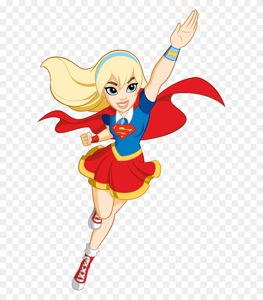 600x899 Class Is In Session, So Join The Dc Super Hero Girls As They Learn - Supergirl PNG
