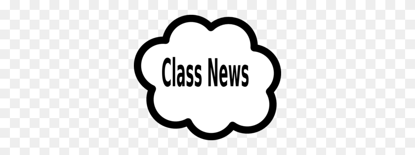 298x255 Class News Cloud Clip Art - News Clipart