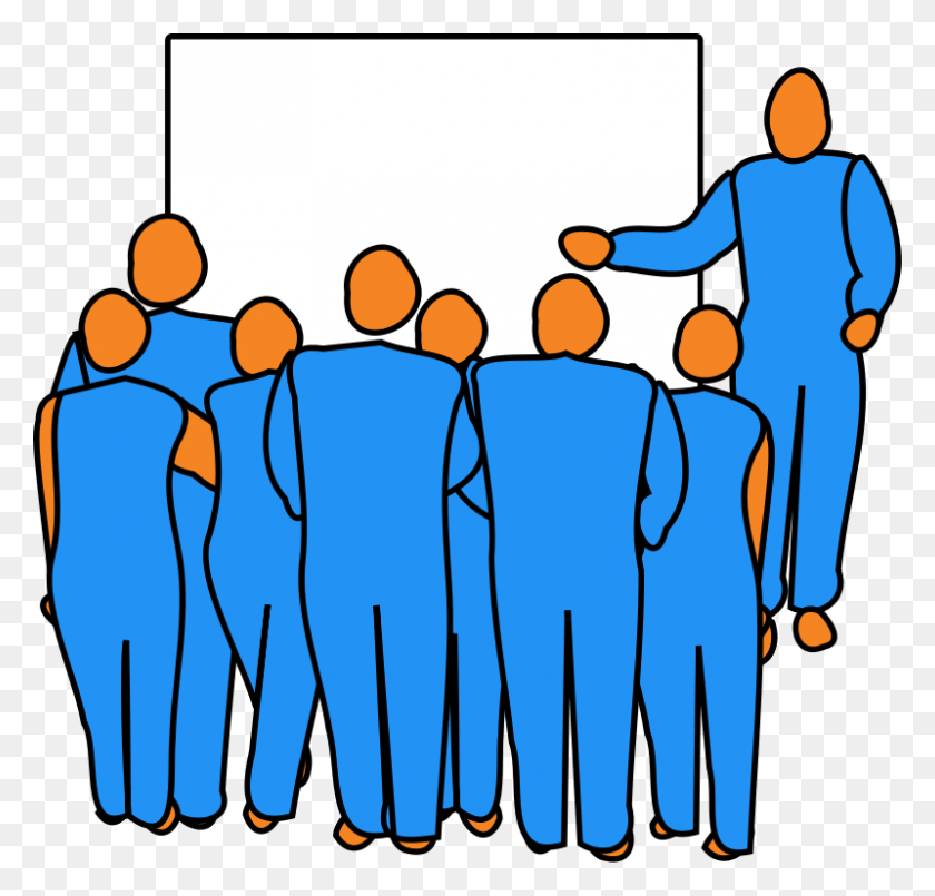 800x765 Class Picture Clip Art - Group Meeting Clipart